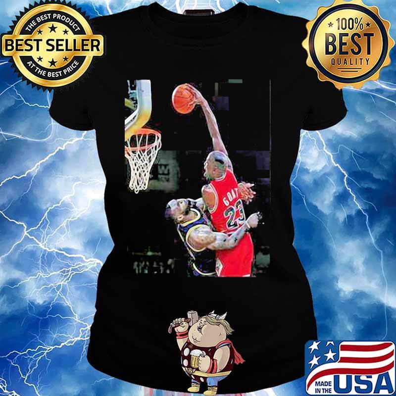 Air Mj Dunk Over Lbj High Quality Custom Shirt Ladies tee