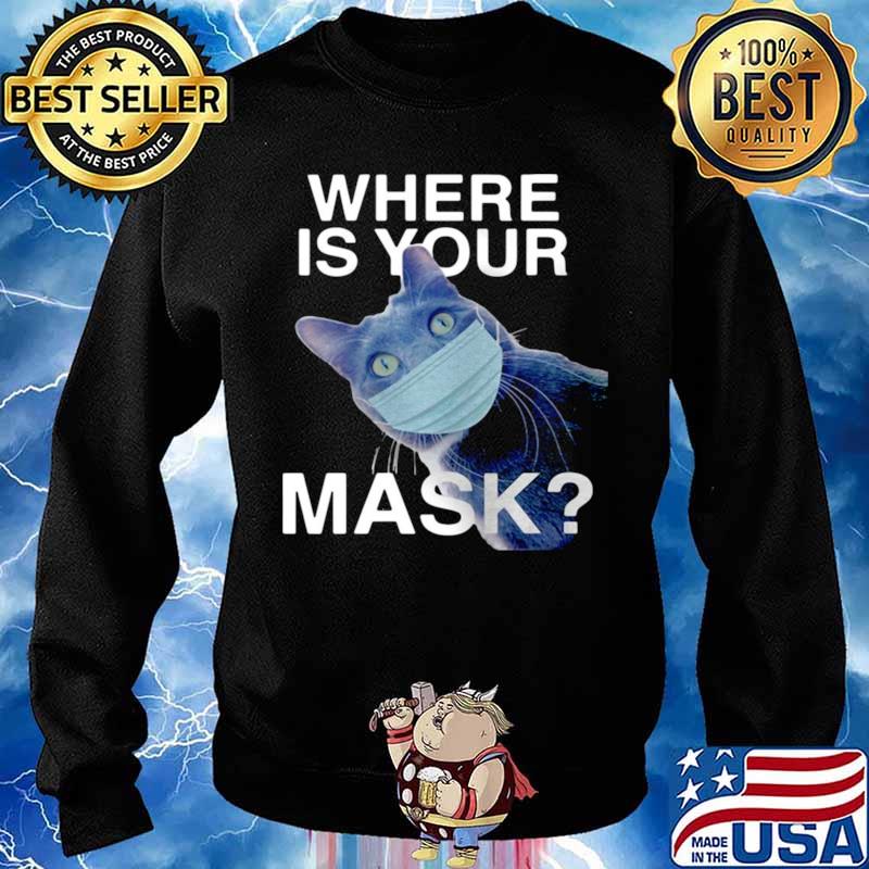 Cat Where Is Your Mask Black Cat Sweater