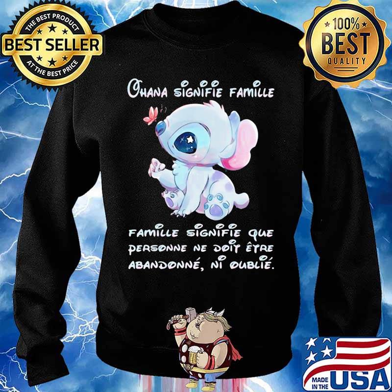 Chana Signifie Famillie Personne Ne Doit Stitch Shirt Sweater