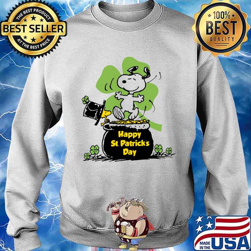 Happy St Patrick’s Day Snoopy And Woodstock Sweater