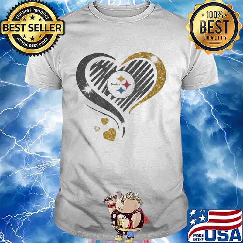 Love Heart Diamond Pittsburgh Steelers Shirt