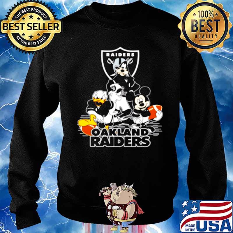 Oakland Raiders Mickey Donald Goofy Fan T-Shirt