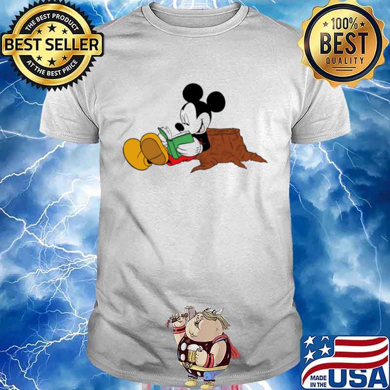 Mickey Mouse reading books shirt