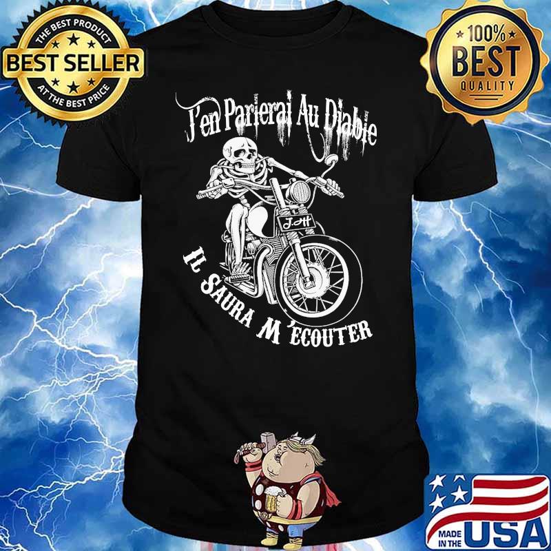 Pen Pariera Au Diable It Saura Motorcycle Skull Driver Shirt