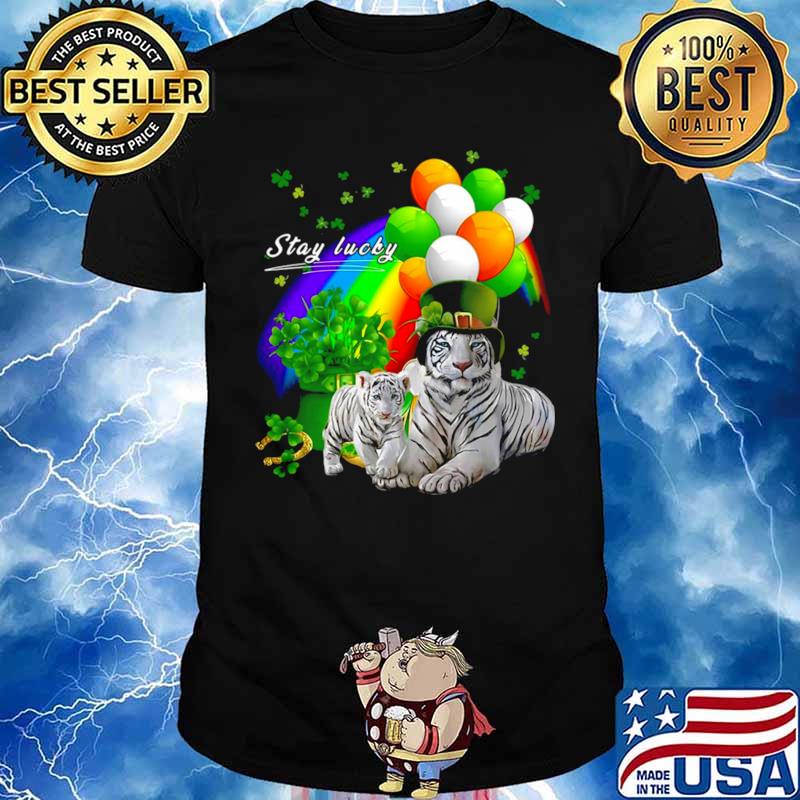 Tiger Irish Shamrock Stay Lucky St Patrick’s Day Unisex