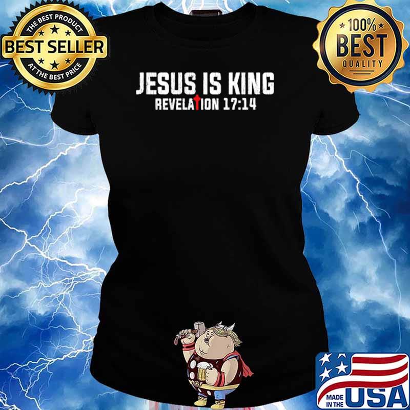 Vintage Bible Scripture Faith Jesus Is King Christian Ladies tee