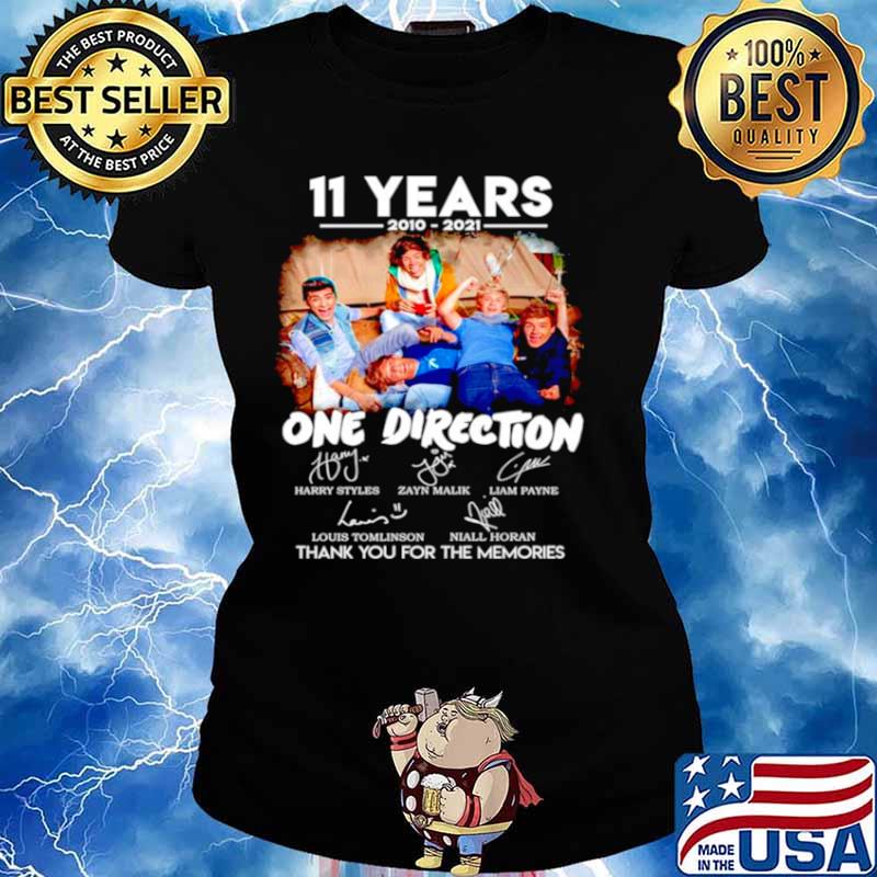 11 years of One Direction 2010 2021 thank you for the memories Ladies tee