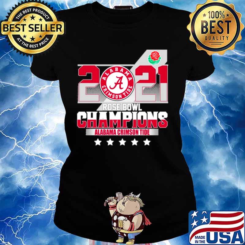 2021 Alabama Crimson Tide Rose Bowl Champions Ladies tee