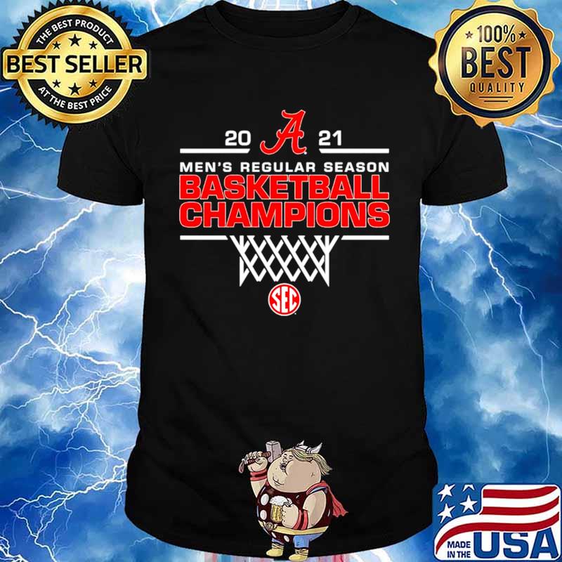 2021 mens regular season basketball champions Alabama Crimson Tide shirt