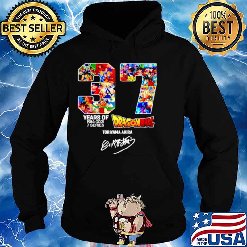 37th Years of Dragon Ball 1984 2021 signature Hoodie