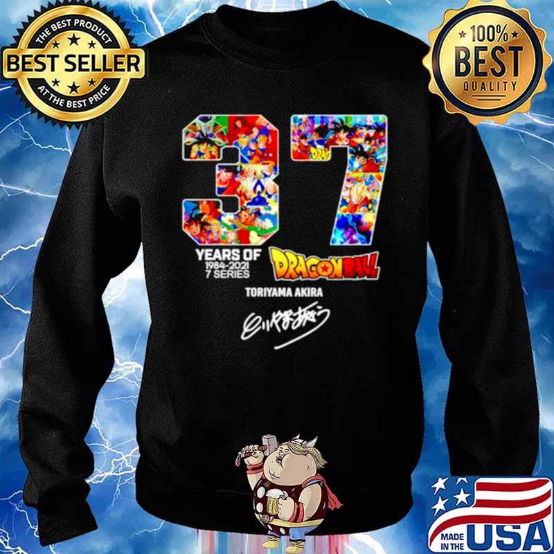 37th Years of Dragon Ball 1984 2021 signature Sweater