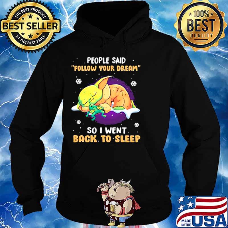 People Said Follow Your Dream So I Went Back To Sleep Baby Yoda Hoodie