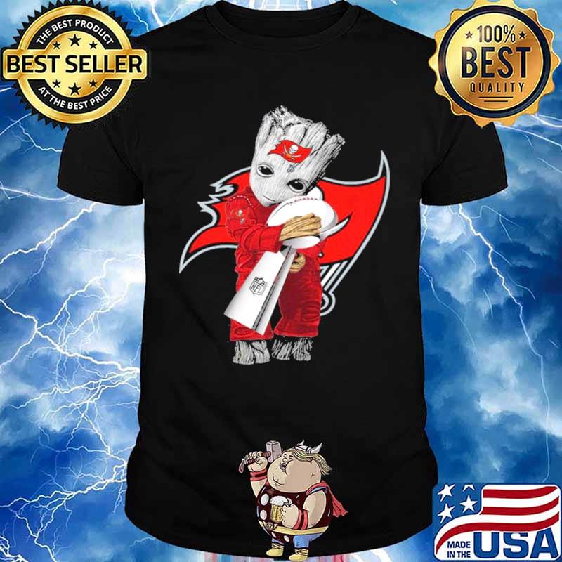 Baby Groot Hug Kansas City Chiefs Super Bowl Shirt - High-Quality