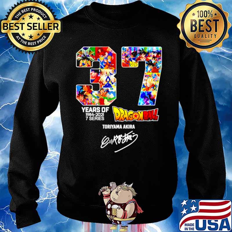 Dragon ball 37 years of 1984 2021 7 series Toriyama Akira signature Sweater