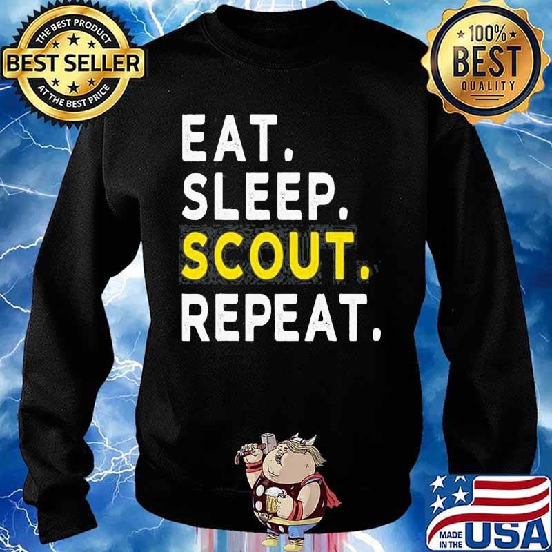 EAT SLEEP SCOUT REPEAT FUNNY SCOUTING SHIRT Sweater