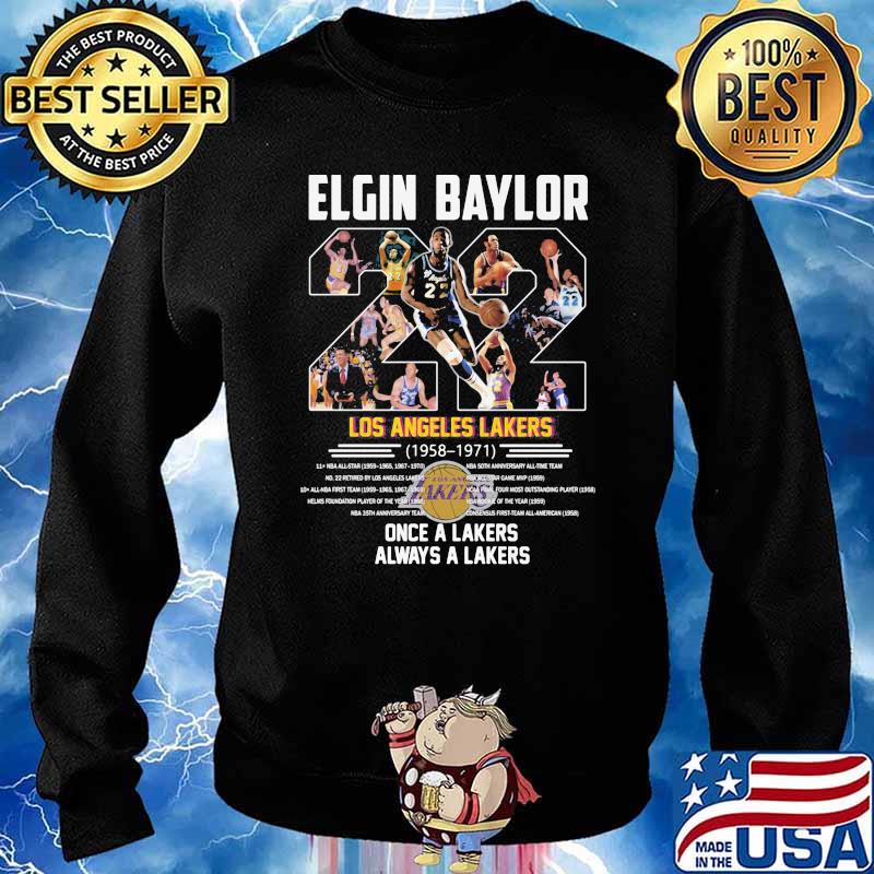 Los Angeles Lakers Elgin Baylor 22 shirt, hoodie, sweater, long sleeve and  tank top