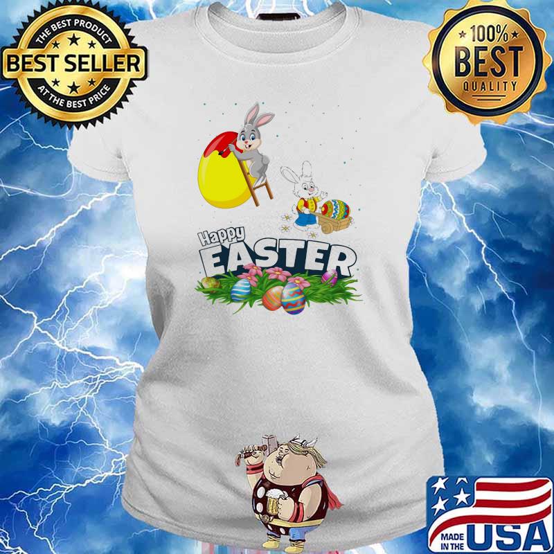 Happy Easter Day Rabbits Disney Shirt Ladies tee