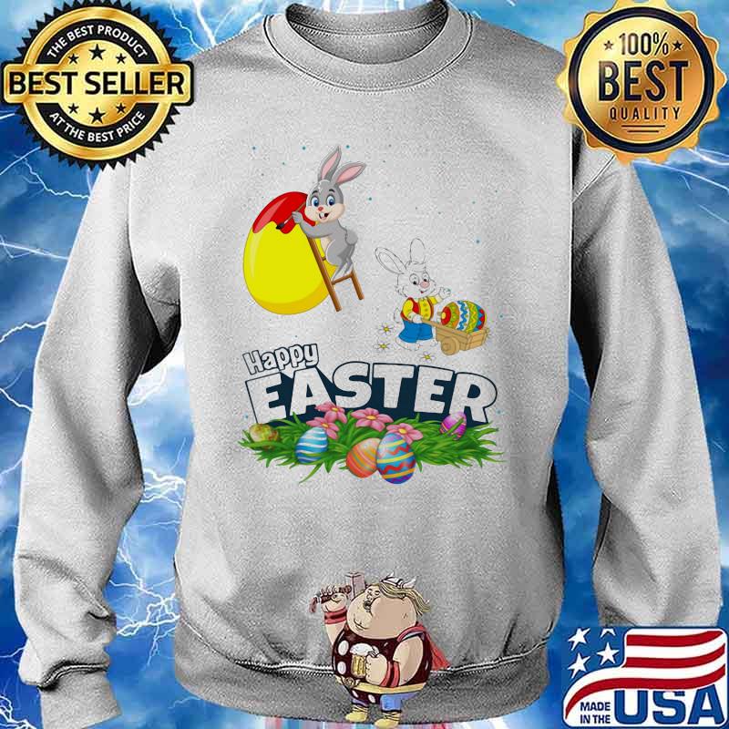 Happy Easter Day Rabbits Disney Shirt Sweater