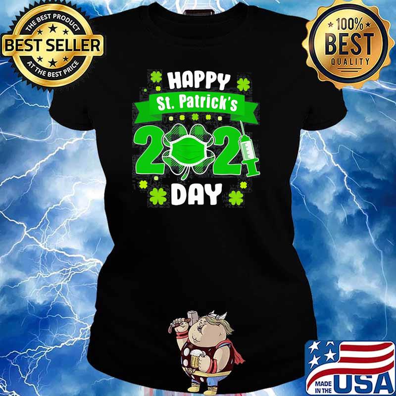 HAPPY ST PATRICK’S DAY 2021 FACE MASK WITH COVID-19 SHIRThappy-st-patricks-day-2021-face-mask-with-covid-19-shirt-long-sleeved-t-s Ladies tee