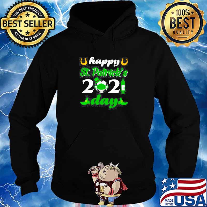 HAPPY ST PATRICKS DAY 2021 SOCCER FACE MASK WITH COVID19 SHIRT Hoodie