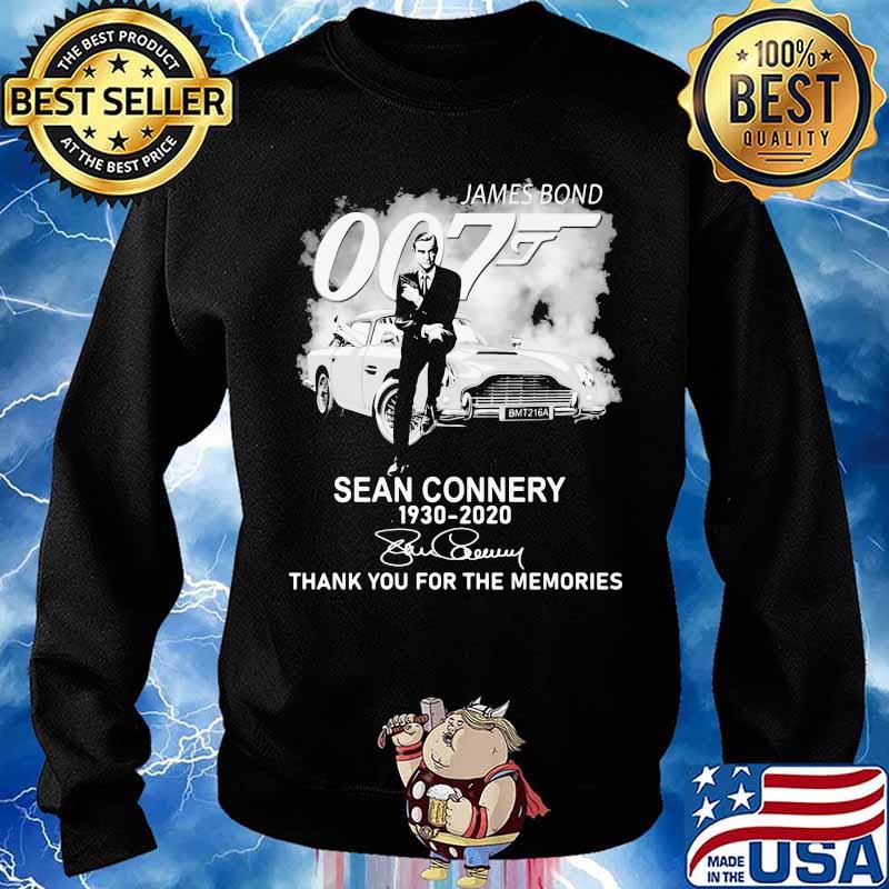 James Bond Sean Connery 1930 2020 Thank You For The Memories Shirt Sweater