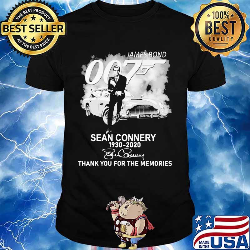 James Bond Sean Connery 1930 2020 Thank You For The Memories Shirt