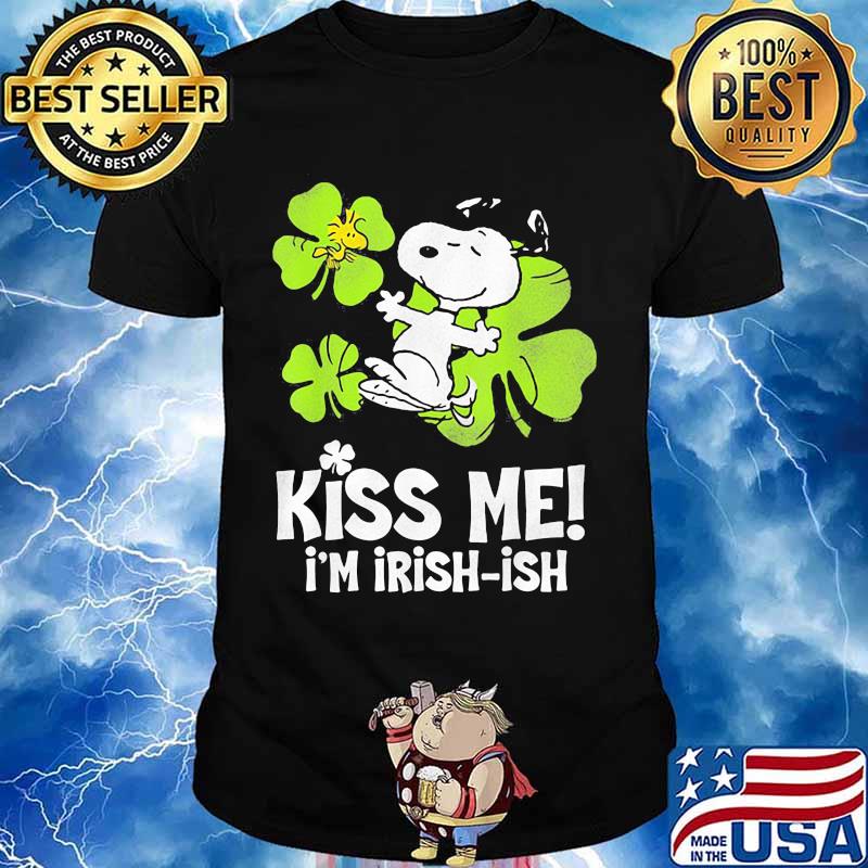 Kiss Me I’m Irish Snoopy And Woodstock Patricks Day Shirt