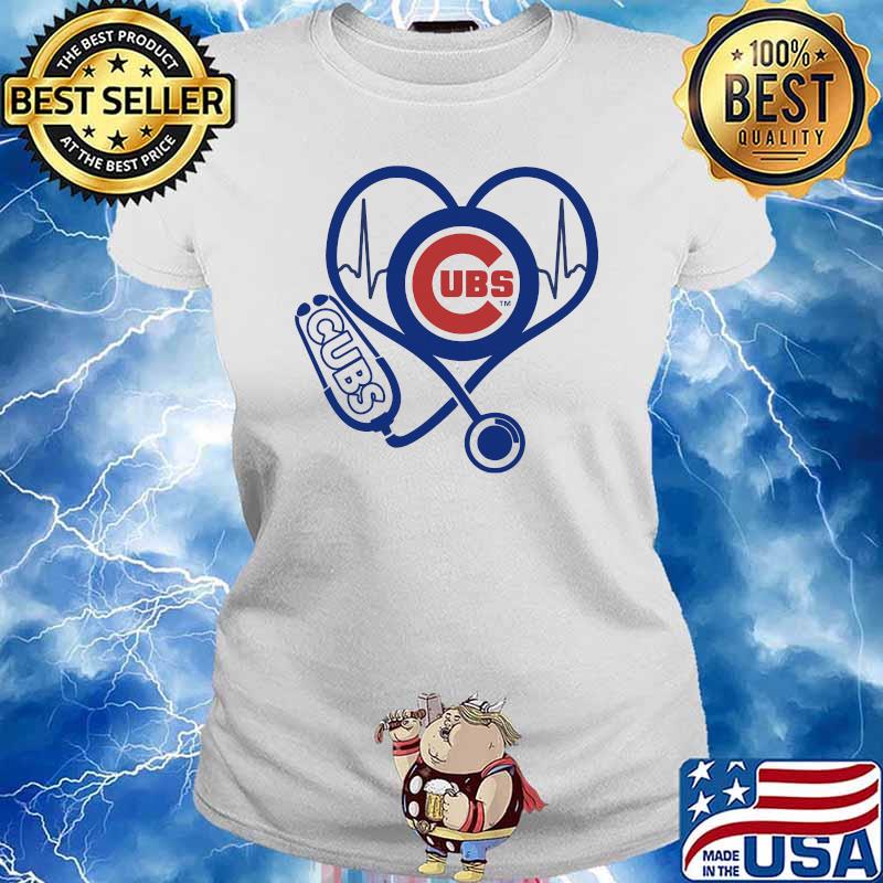 Chicago Cubs Heart Lolly Tee Shirt 6M / Royal Blue