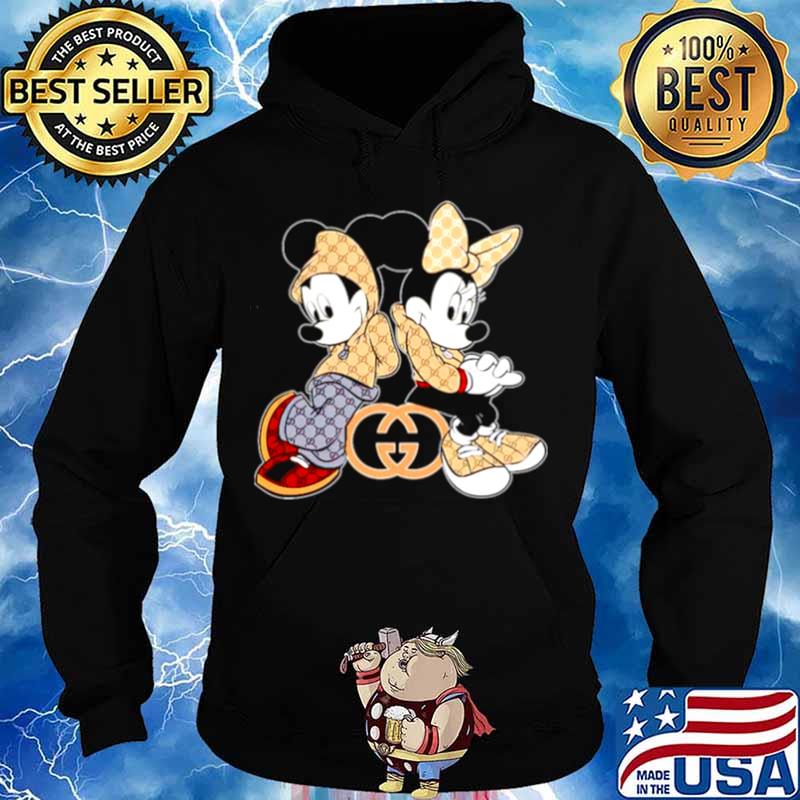 Mickey Mouse and Minnie wear Gucci Hoodie
