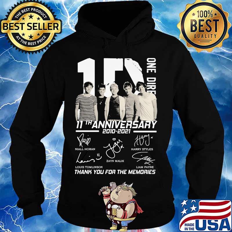 One Direction 11th Anniversary 2010 2021 Thank You For The Memories Shirt Hoodie