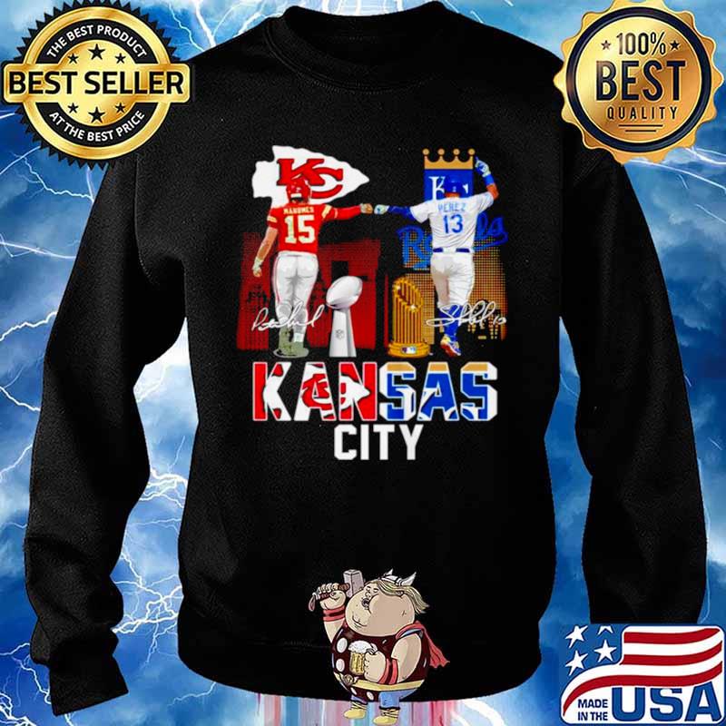 Kansas City Chiefs Mahomes And Kansas City Royals Perez Shirt, hoodie, tank  top, sweater and long sleeve t-shirt