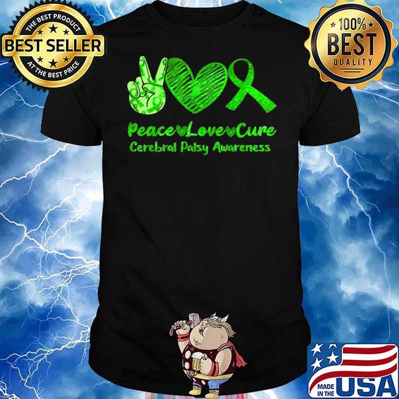 Peace Love Cerebral Palsy Awareness shirt