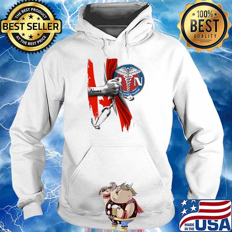 Regestered Nurse Canada Personalized Flag Shirt Hoodie