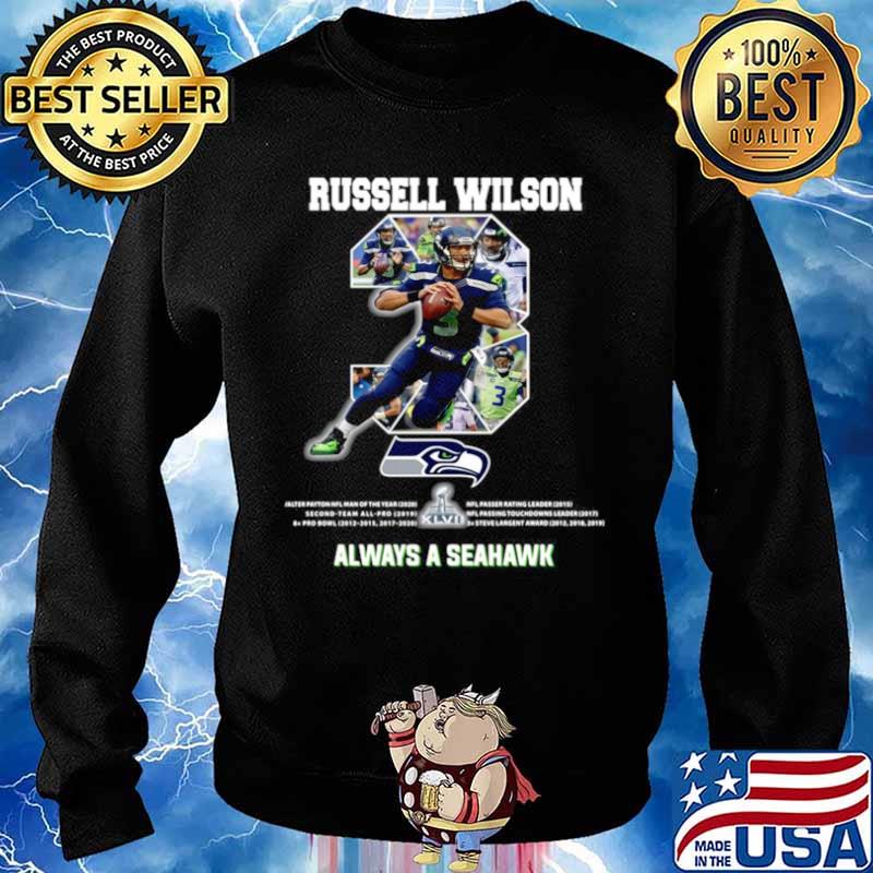 Russell Wilson 3 always a Seattle Seahawks shirts Sweater