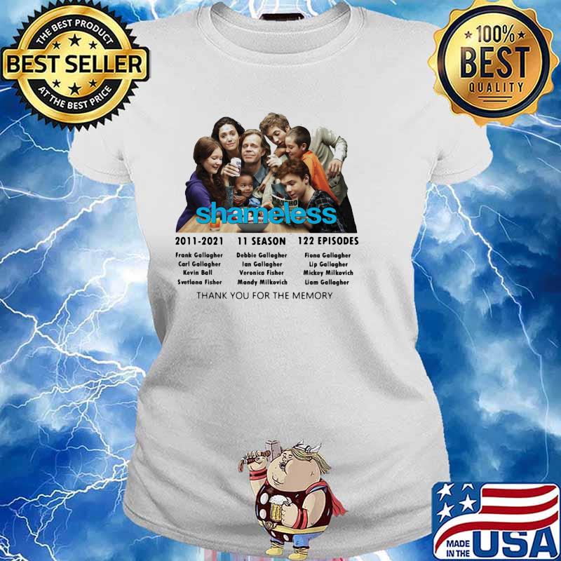 Shameless 11 Season Thank You For The Memories Shirt Ladies tee