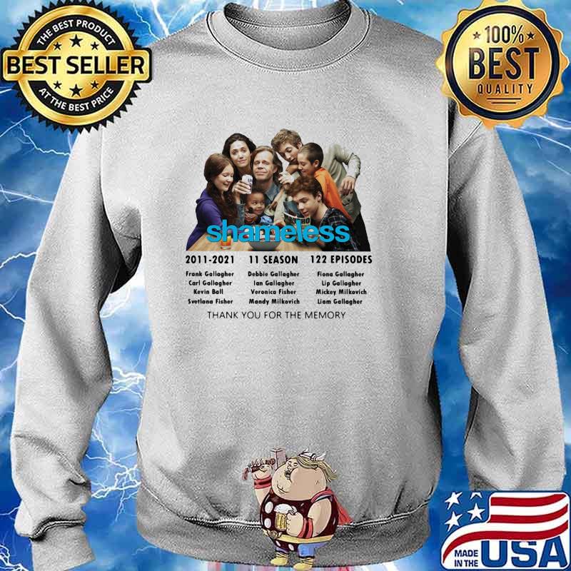 Shameless 11 Season Thank You For The Memories Shirt Sweater
