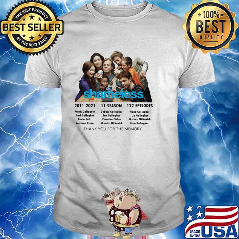 Shameless 11 Season Thank You For The Memories Shirt