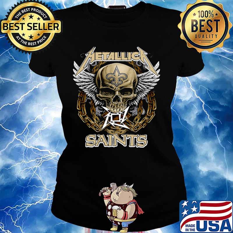 skull metallica saints Ladies tee