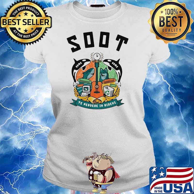 SOOT TE PERDRE IN RIDENS GUITAR FISH AND DOG SHIRT Ladies tee