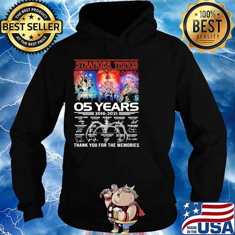 Stranger Things 05 Years Thank You For The Memories Shirt Hoodie