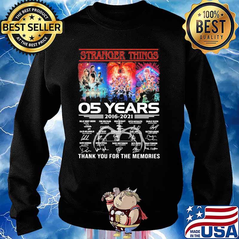 Stranger Things 05 Years Thank You For The Memories Shirt Sweater