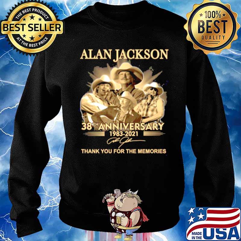 The Alan Jackson 38th Anniversary 1983 2021 Signature Thanks For The Memories Sweater