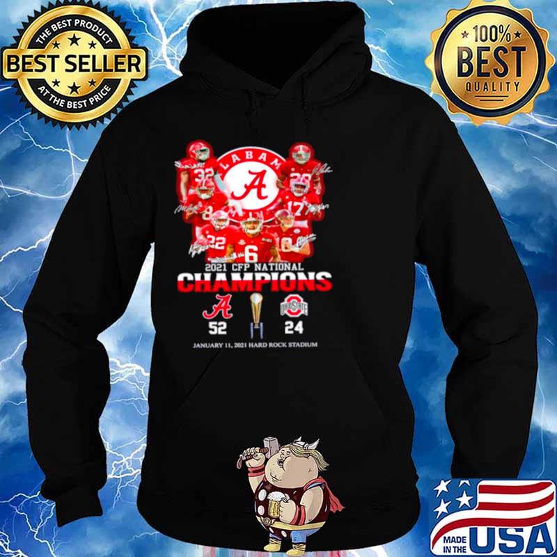 The Cfp National Champions 2021 Alabama Crimson Tide 52 24 Ohio State Buckeyes Hoodie