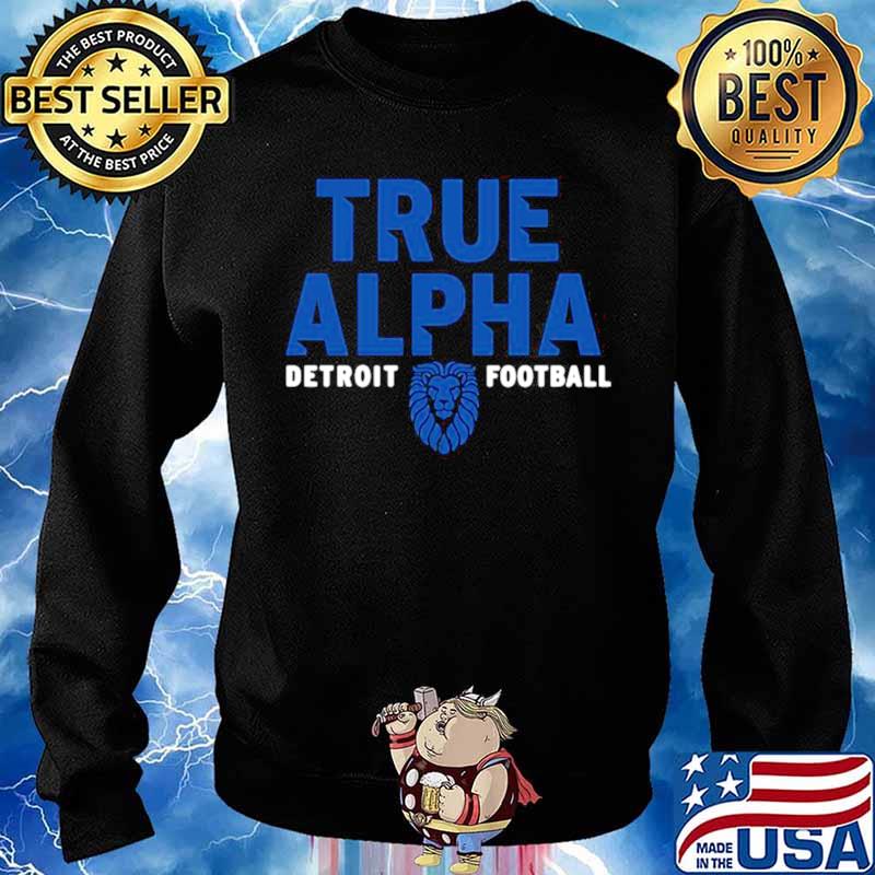 True alpha Detroit Lions football tee Sweater