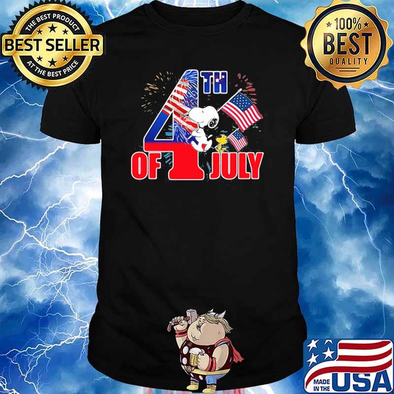 4th of July independence snoopy and woodstock shirt