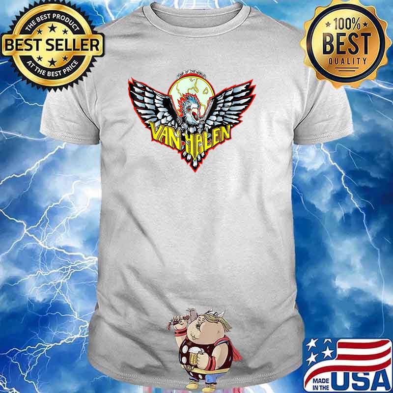 tour of the world van halen shirt