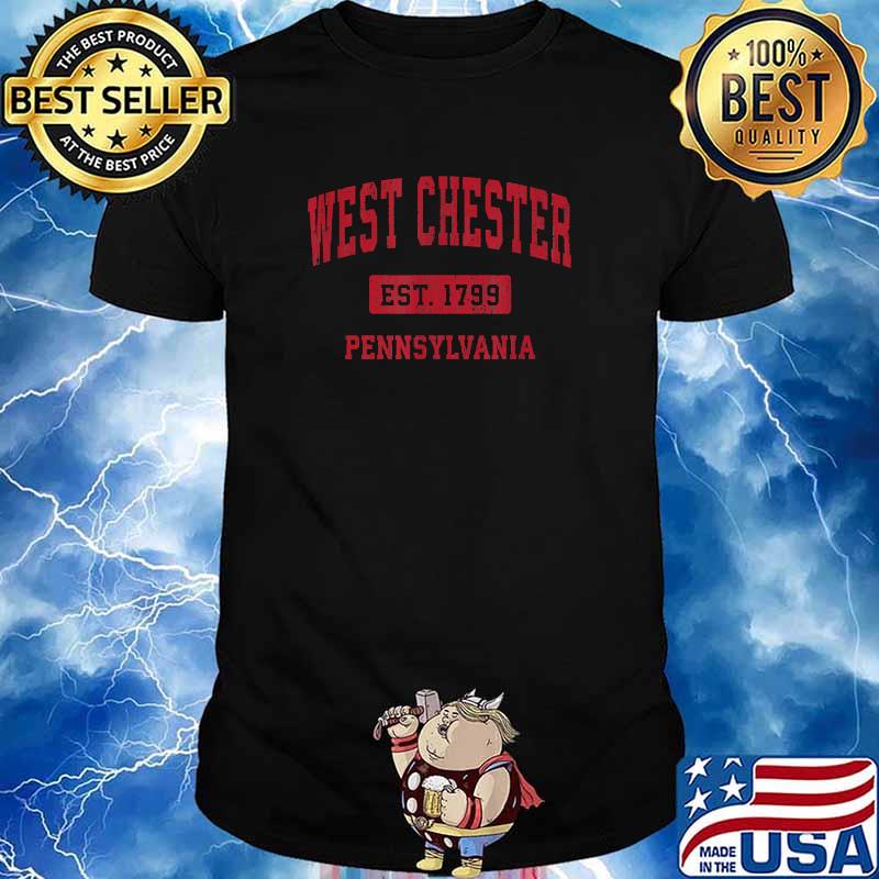 West Chester Pennsylvania PA Vintage Sports Design Red Shirt