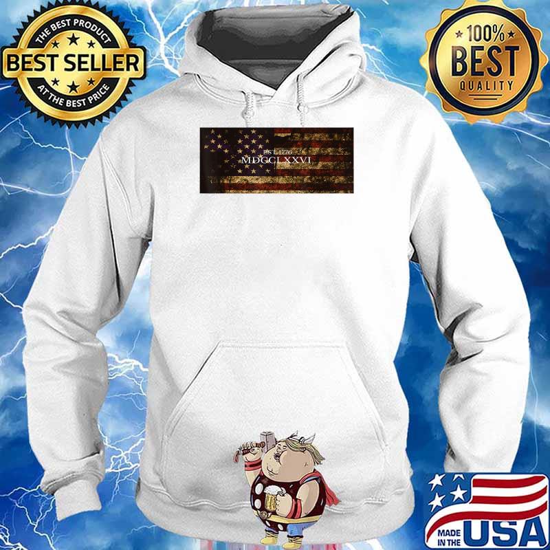 4th Of July Independence Day American Flag 1776 Patriotic T-Shirt Hoodie