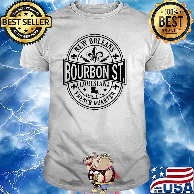 Vintage Bourbon Street T Shirt French Quarter New Orleans Souvenir Tee Size  M