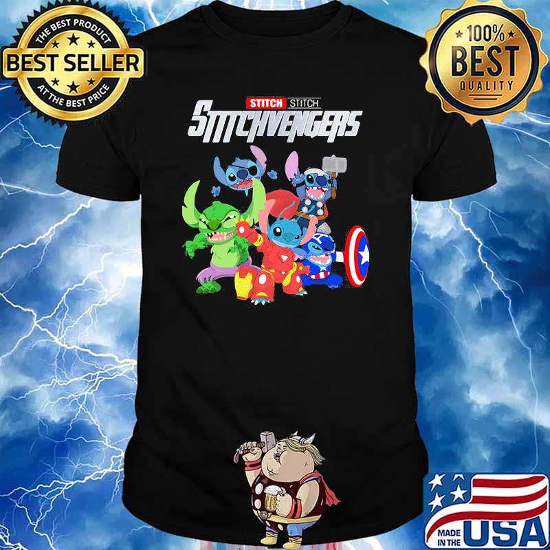 Stitch Stitchvengers Captain American Shirt Hoodie Sweater Long Sleeve And Tank Top